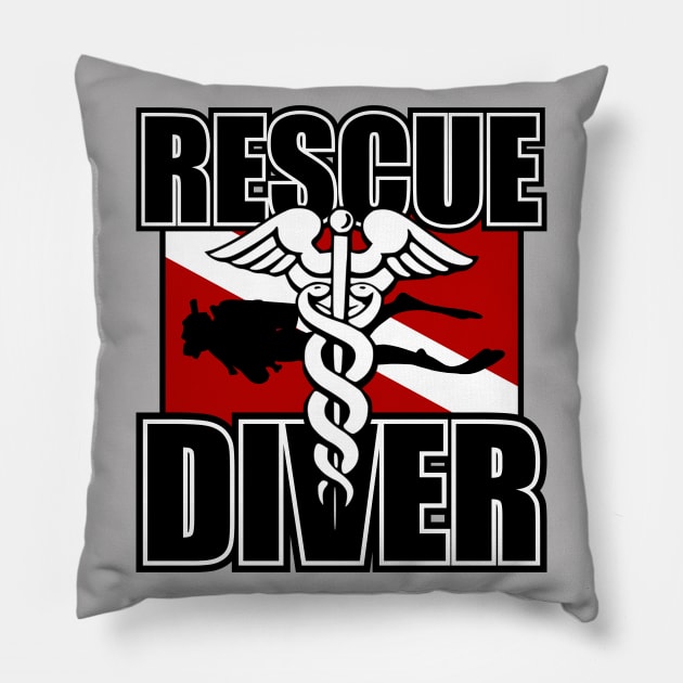 Rescue Diver Pillow by TCP