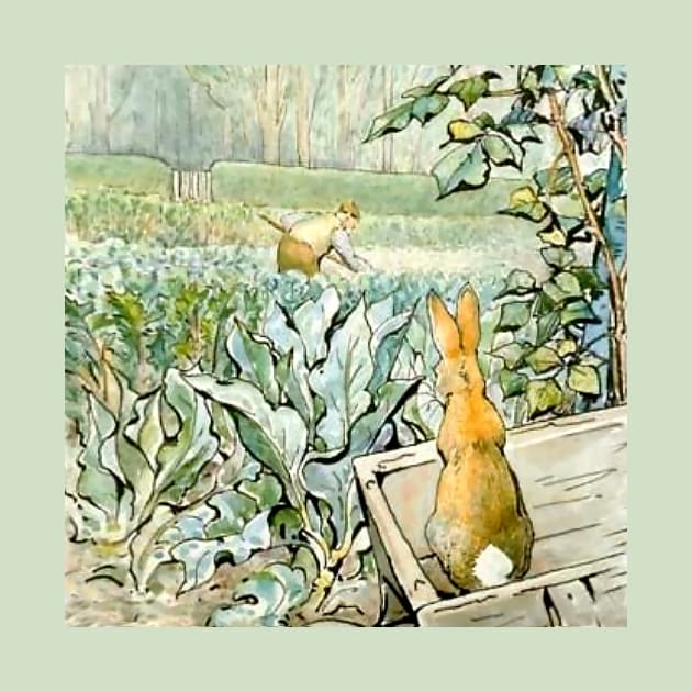 “Benjamin Bunny Watches Farmer Brown” by Beatrix Potter by PatricianneK