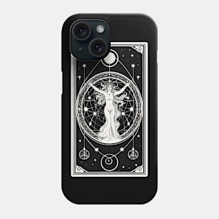 Themis Tarot Card Astrology Occult Mystical Phone Case