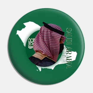 SAUDI ARABIA's TRADITIONALE DRESS GREEN SAUDI Pin