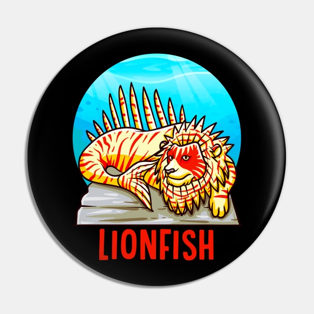 Funny Rare Animals | Exotic Aquarium Fish Gifts | Lionfish Pin