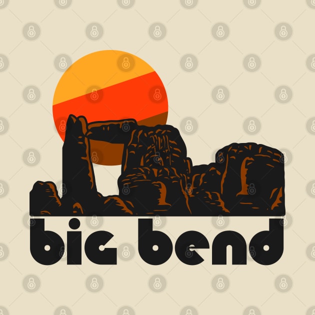 Retro Big Bend ))(( Tourist Souvenir National Park Design by darklordpug