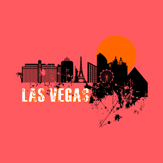 Las Vegas skyline by DimDom