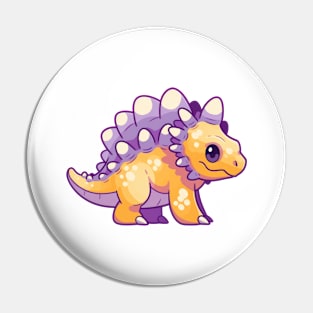 Cute Ankylosaurus Chibi Style Pin