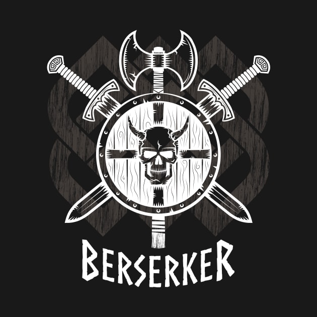 Berserker Viking wild warrior by LittleBean