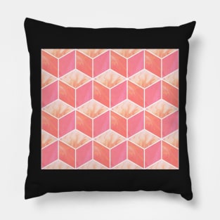 Coral cubes Pillow