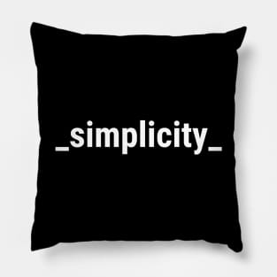 Simplicity Pillow