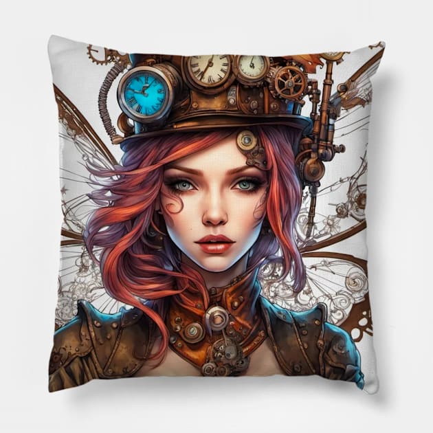 Steampunk Fairy - Alice Pillow by Unkn0wnable Arts