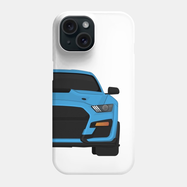 Shelby GT500 2020 Velocity-Blue Phone Case by VENZ0LIC