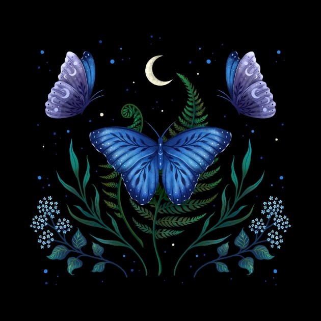 Blue Morpho Butterfly by Episodic Drawing