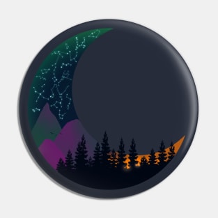 Moon Constellations - End Of The Day Version Pin