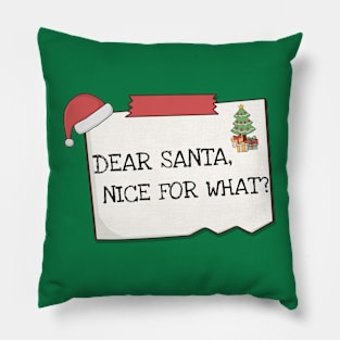 Dear Santa Kid Christmas Pillow