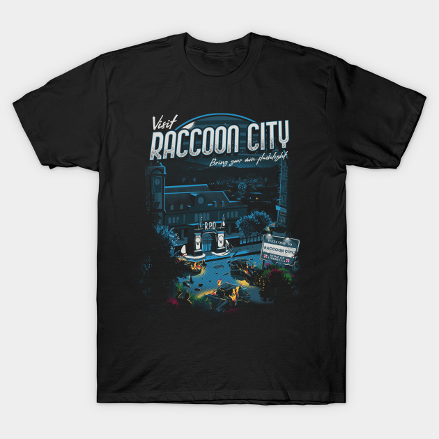 Visit Raccoon City - Zombies - T-Shirt | TeePublic