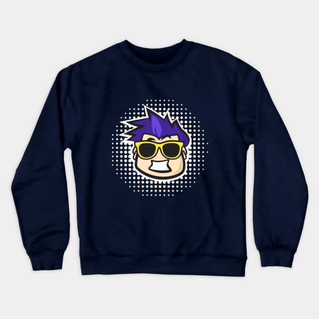 Cool Gamer Kid Gaming Character Cool Roblox Crewneck Sweatshirt Teepublic - skull kid roblox