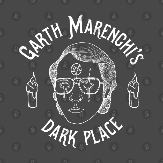 Garth Marenghi's Dark Place - White by fakebandshirts