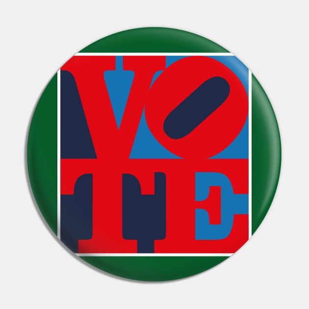 Love to Vote - RWB Pin by DCLawrenceUK