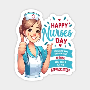 Joyful Thanks: Happy Nurses Day Magnet