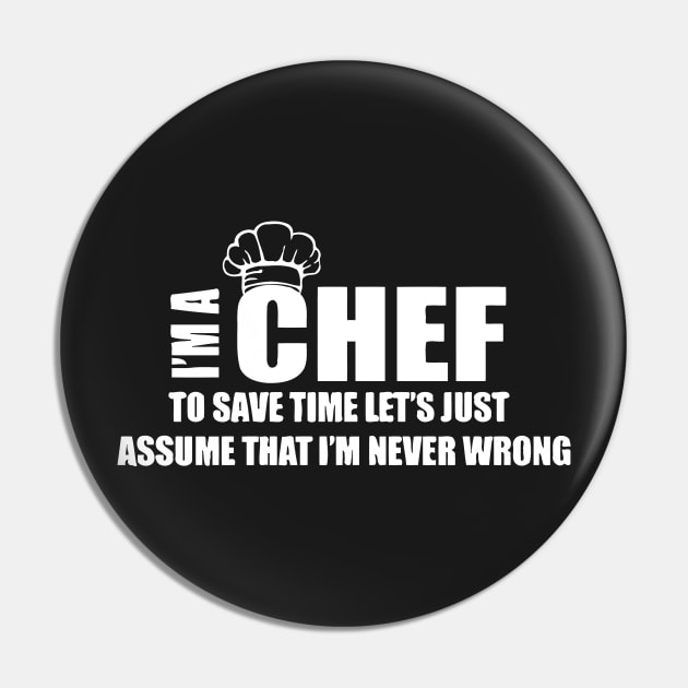 Funny Chef Cook Pin by Mariteas