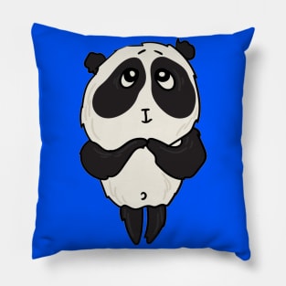 Shy cute panda Pillow