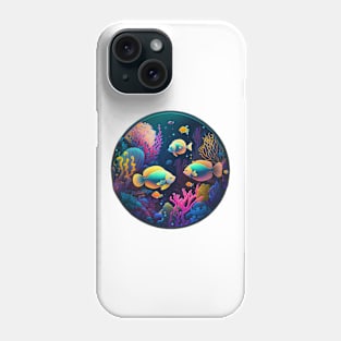 Tropical Fish in 16 bit Reef Underwater Phone Case