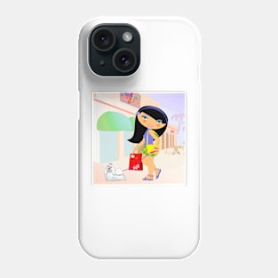 TropoGirl - A day in the mall Phone Case