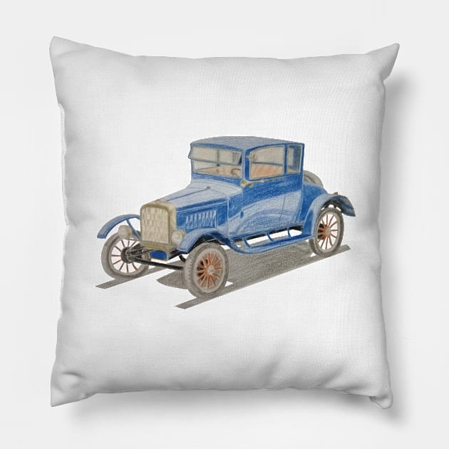 Retro Car Pillow by An.D.L.