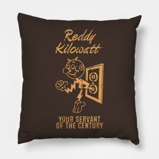 Reddy Kilowatt - Vintage Brown Pillow