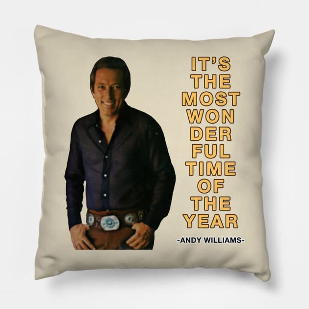 WONDERFUL ANDY CROONER Pillow by ShamSahid