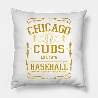 Vintage Cubs American Baseball Pillow