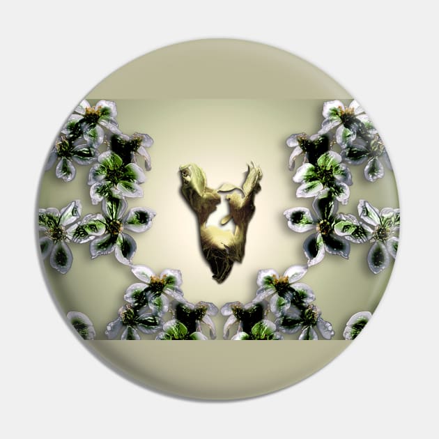 Frame of little Flowers_V 3D Pin by mavicfe