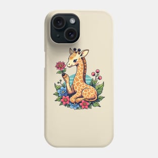 Giraffe botanist Phone Case