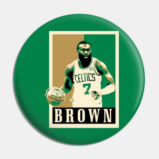 Jaylen Brown Pop Art Style Pin