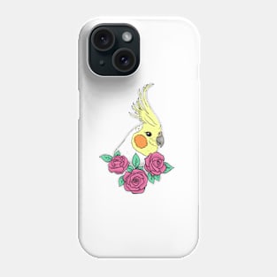 Cockatiel Floral Phone Case