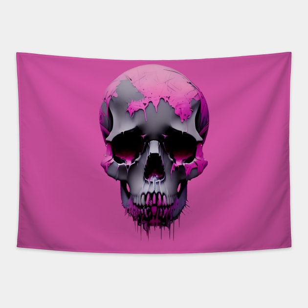 Sci-Fi Fantasy Skull Nº3 Tapestry by Meista