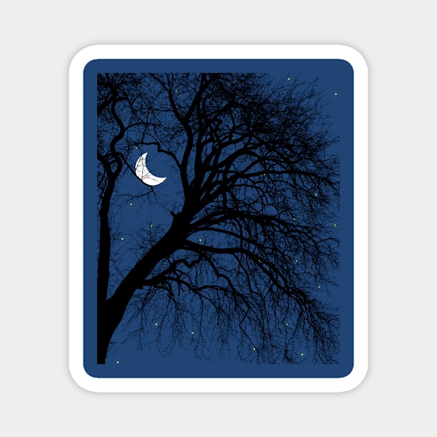 Blue blue night Magnet by SkyisBright