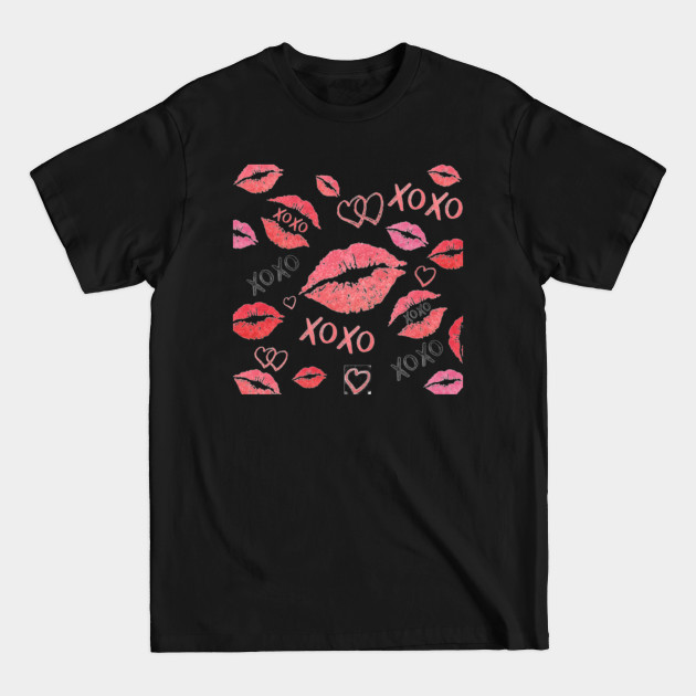 Discover Hearts, Lips And Kisses - Kiss - T-Shirt