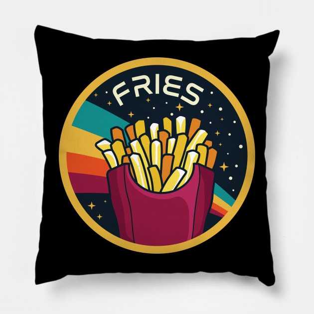 Fries Space Delivery Pillow by spacedowl