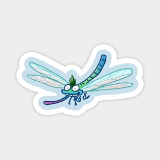 Happy Dragonfly Magnet