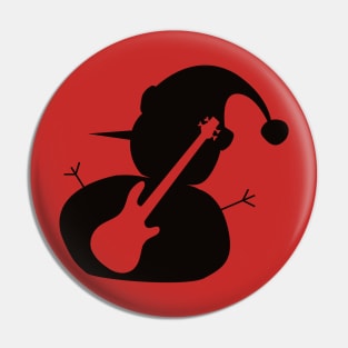 Bass snowman Pin