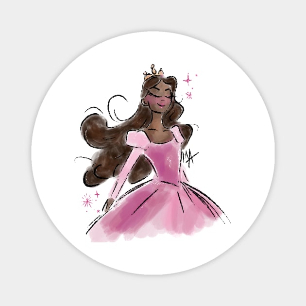 Mindful Queen Crown Stickers, Magnet