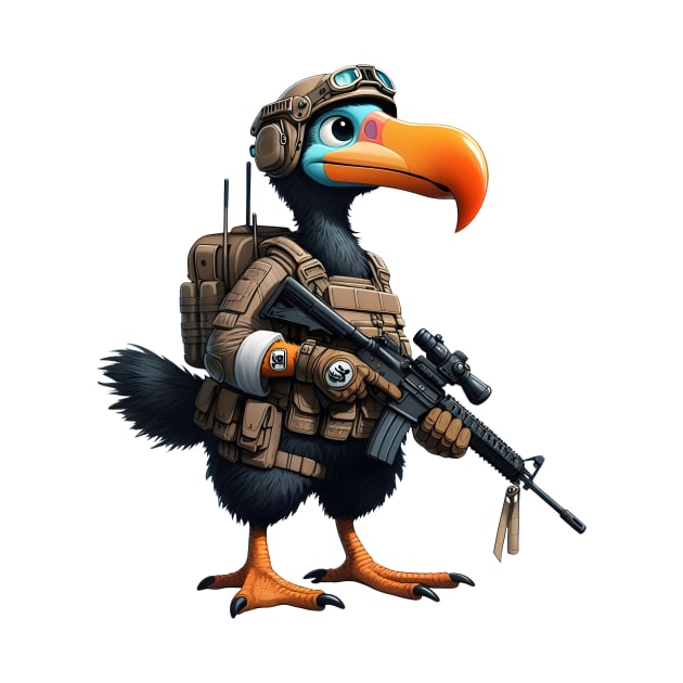 Tactical Dodo Bird by Rawlifegraphic