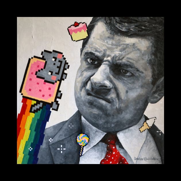 "MR BEAN & NYAN CAT ARTWORK" by Dmitry_Buldakov