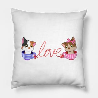 Kitten Love Pillow