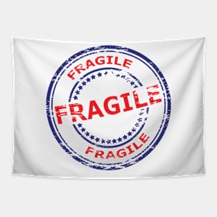 Fragile in a Circle Tapestry