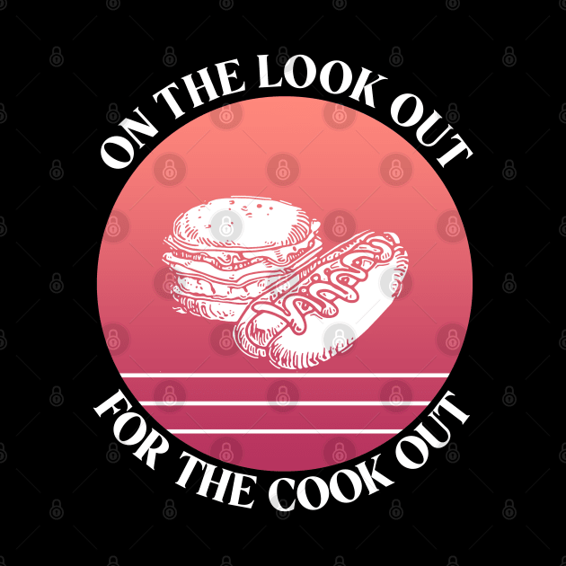 On The Look Out For The Cook Out Retro Red Summer by aaallsmiles