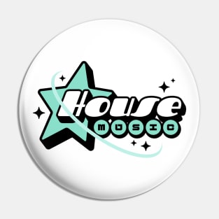 HOUSE MUSIC  - Y2K Star Galaxy (Teal) Pin