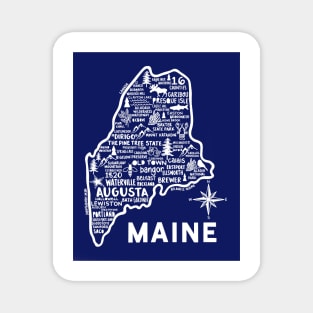 Maine Map Magnet