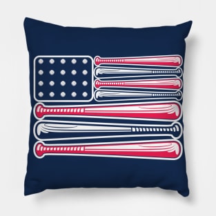 United States of Baseball Pillow