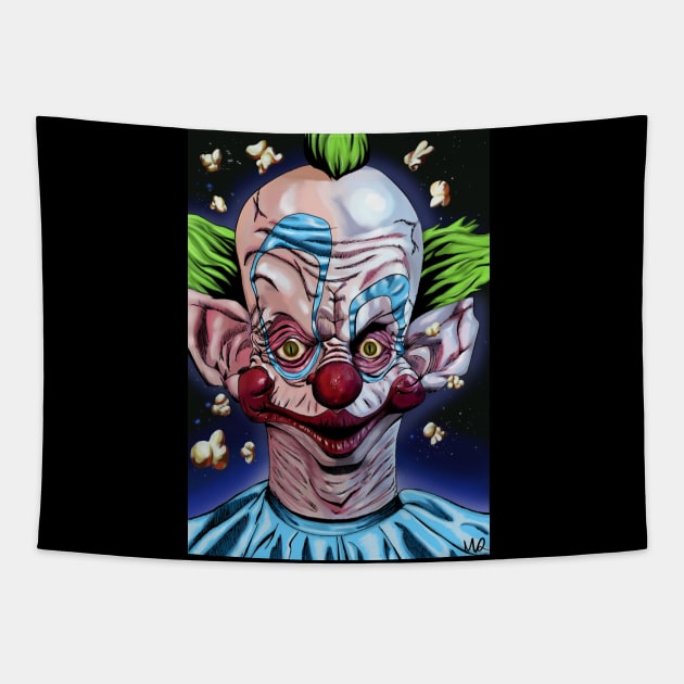 Killer Klowns from Outer Space- Shorty Tapestry by Mq_draws