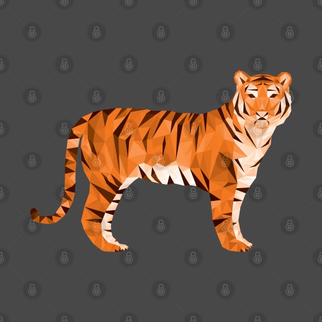 Geometric Low Poly Tiger by TigerTom